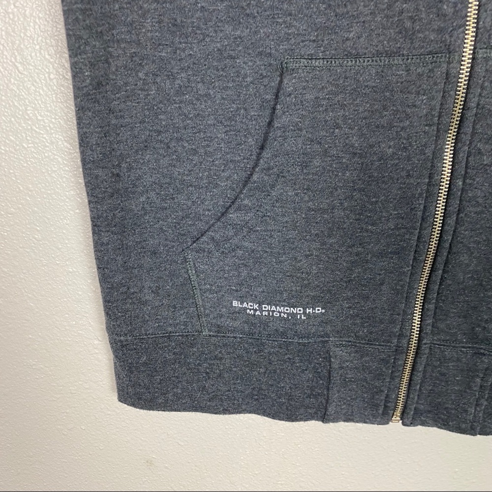 Harley Davidson Gray Zip Up Vest - Picture 4 of 8